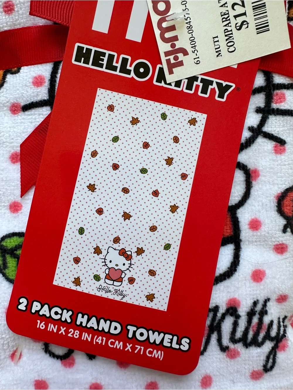 Hello Kitty Fall Leaves Hand Towels
